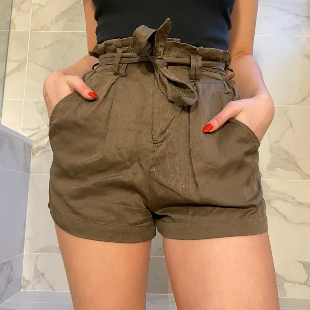 Chloe&Katie Army Green Size S Shorts - Picture 1 of 3